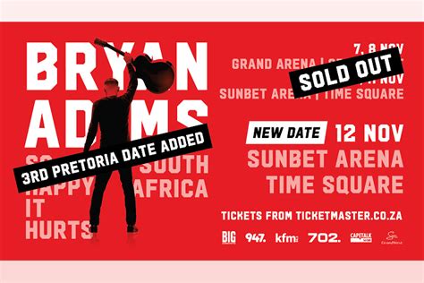bryan adams south africa 2023 ticket prices
