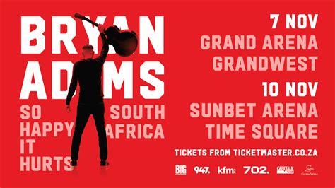 bryan adams south africa ticket prices