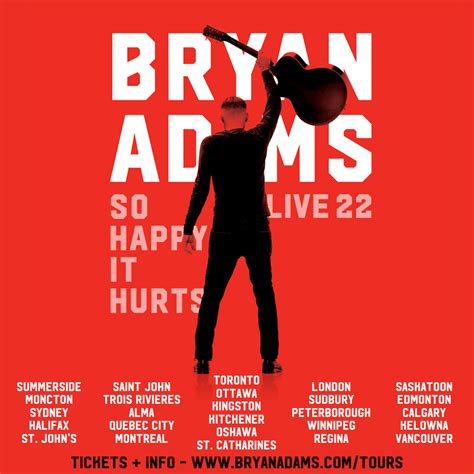 bryan adams tour 2022 opening act
