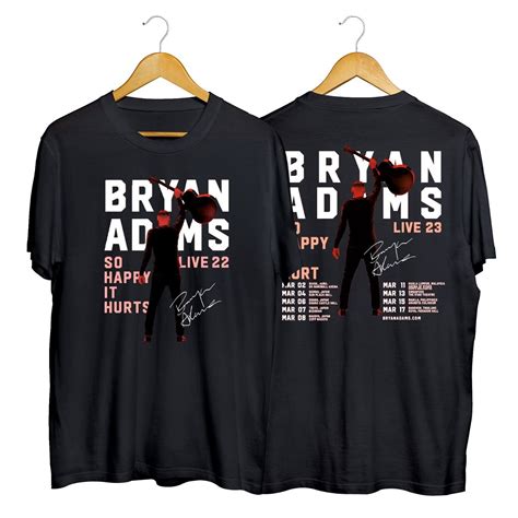 bryan adams tour t shirts