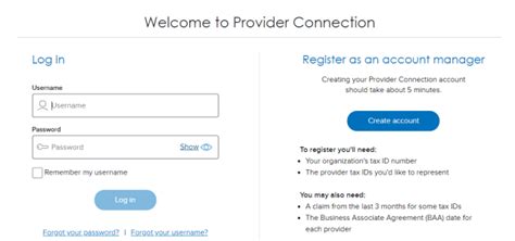 bs ca provider portal login