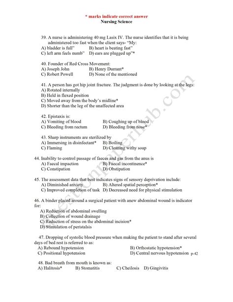 Reviews Bsc Nursing Question Paper Update
