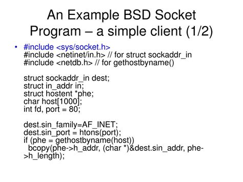 Bsd Socket Select