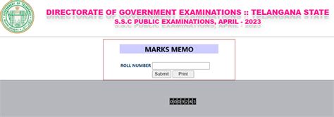bse telangana gov in 2023 ssc results link