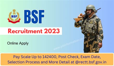 bsf inspector recruitment 2023