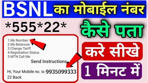 bsnl mo no check code