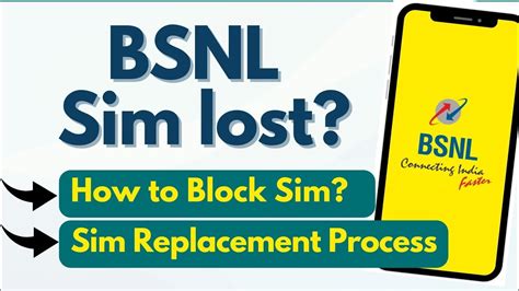bsnl sim lost how to get new sim online