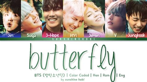 BTS (방탄소년단) Butterfly (Regular & Prologue Mix) Lyrics » Color Coded