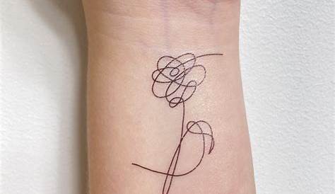 Love Yourself Flower Tattoo Bts - Viraltattoo