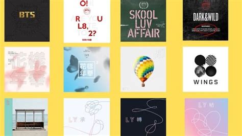 bts albums in order with versions