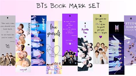 Bts Book Marks Printable