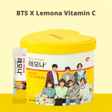 (ONHAND) BTS x Lemona Vitamin C [Small Can 30 sticks