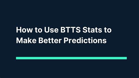btts stats and form