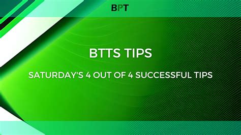 Btts Tips Today