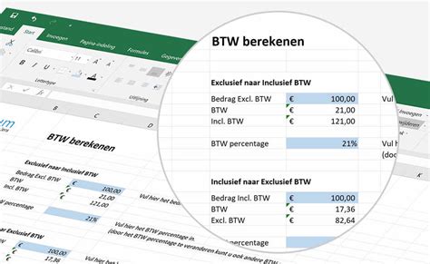 BTW in Excel Explained
