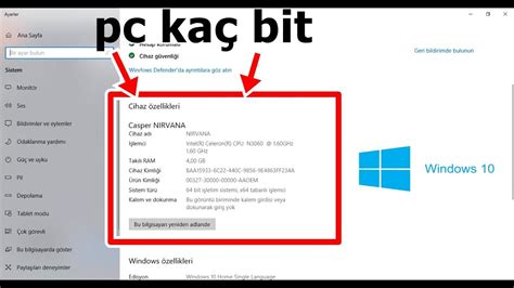 bu bilgisayar kaç bit