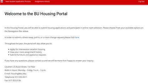 Bu Housing Mail