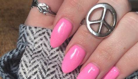 Bubblegum pink almond nails Bubblegum pink nails, Nail decals diy
