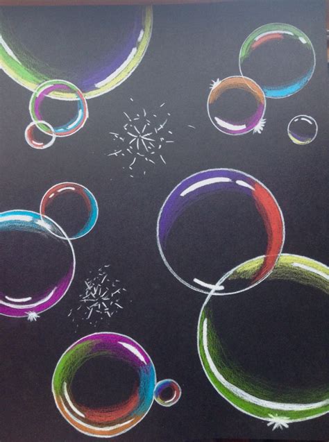 Bubble Art Black Paper