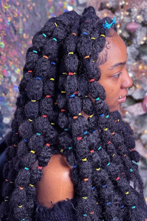  79 Stylish And Chic Bubble Braids Short Hair Black Girl For Short Hair