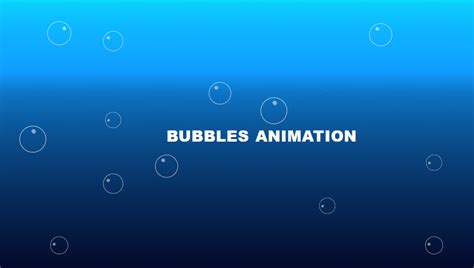 Bubble Effect Background Css Codepen