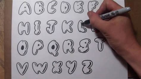 Bubble Font Drawing
