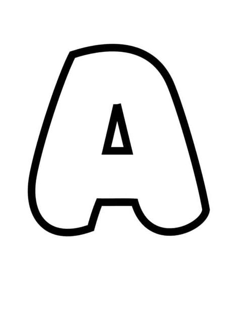 bubble letter a