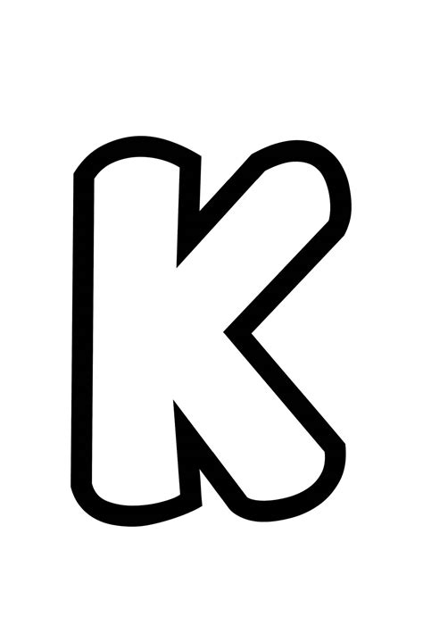 Bubble Letter K