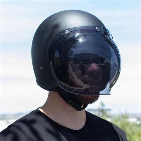 Bubble Shield Helmet Moto