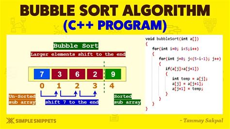 bubble sort in data structure program
