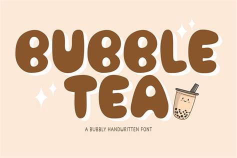 Bubble Tea Font Examples