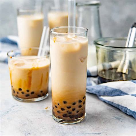 Bubble Tea With Tapioca Pearls