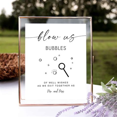 Bubble Wedding Sign Etsy