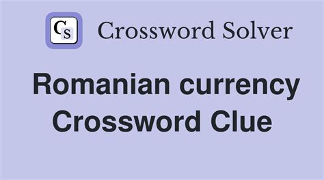 buc crossword clue: romanian currency