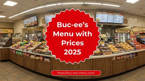 Buc Ee's Menu