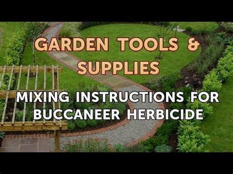 buccaneer plus mixing instructions