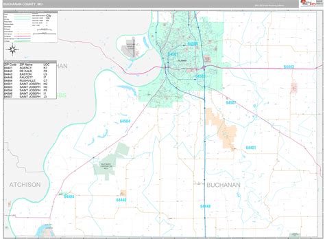 Buchanan County Mo Map