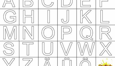 Buchstaben Ausmalen: Alphabet Malvorlagen A-Z (Mit verwandt mit