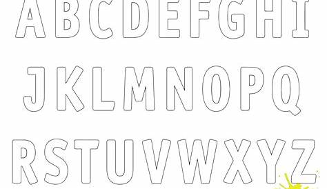 Buchstaben zum Ausmalen » Buchstaben Ausmalbild als PDF