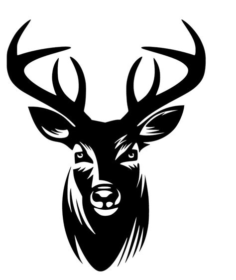 Buck Deer Head SVG PDF PNG Eps Dxf Digital Download Cut Etsy