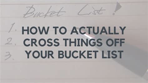 Bucket List Cross Off