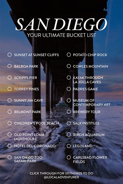Bucket List San Diego