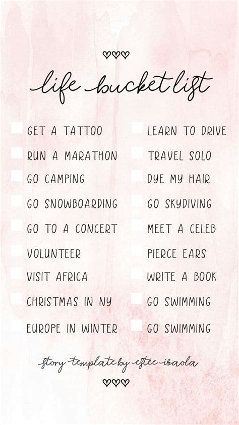 Bucket List Vs Life List