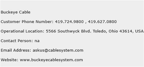 buckeye cable service number