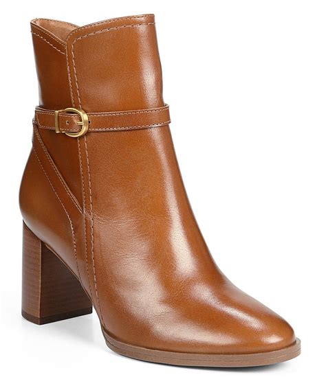 Buckle Strap Leather Bootie
