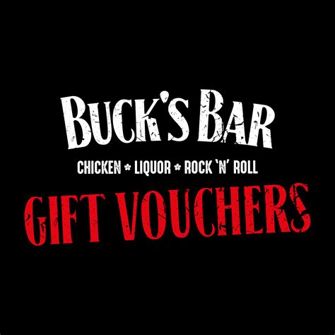 bucks bar gift vouchers