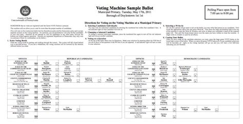 bucks county ballot 2023