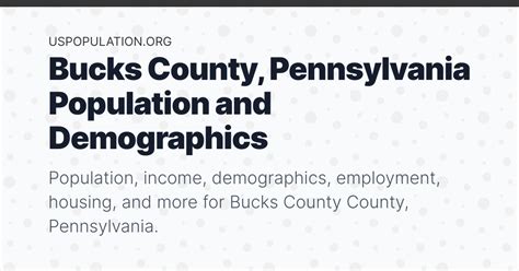 bucks county pa demographics