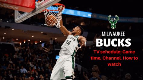 bucks game today channel and time