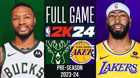 bucks vs lakers gamecast 10/15/2023